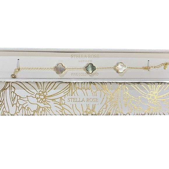 Stella rose London fine gold plated bracelet NEW - Picture 1 of 8